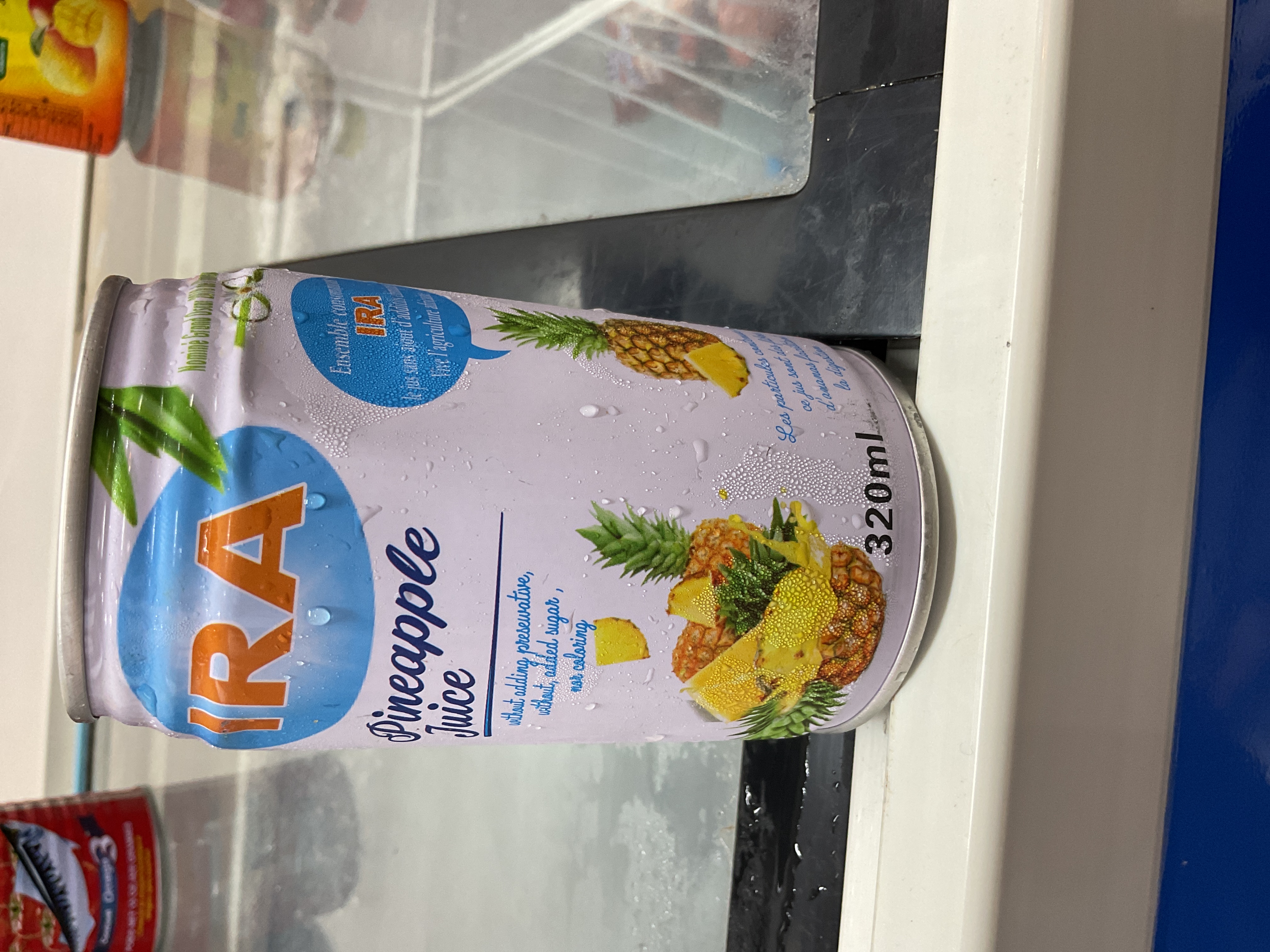 Ira pineapple juice can
